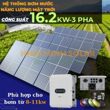 Hệ thống bơm nước năng lượng mặt trời 16.2KW 3 Pha