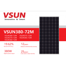 Tấm pin năng lượng mặt trời VSUN 380W VSUN380-72M