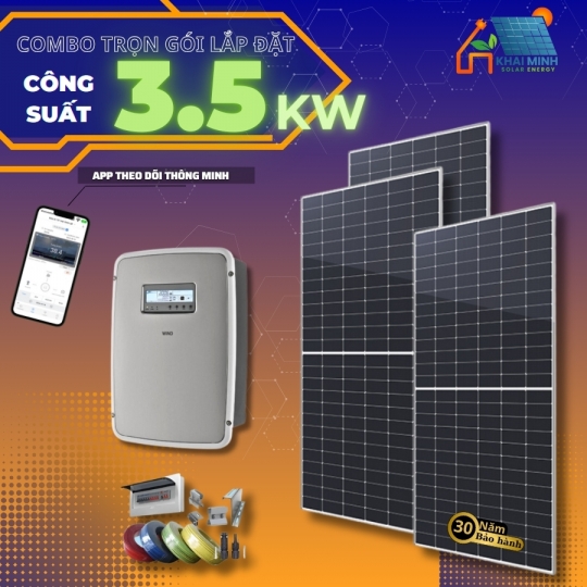 Hệ thống hòa lưới 3.5KW (trọn gói lắp đặt)